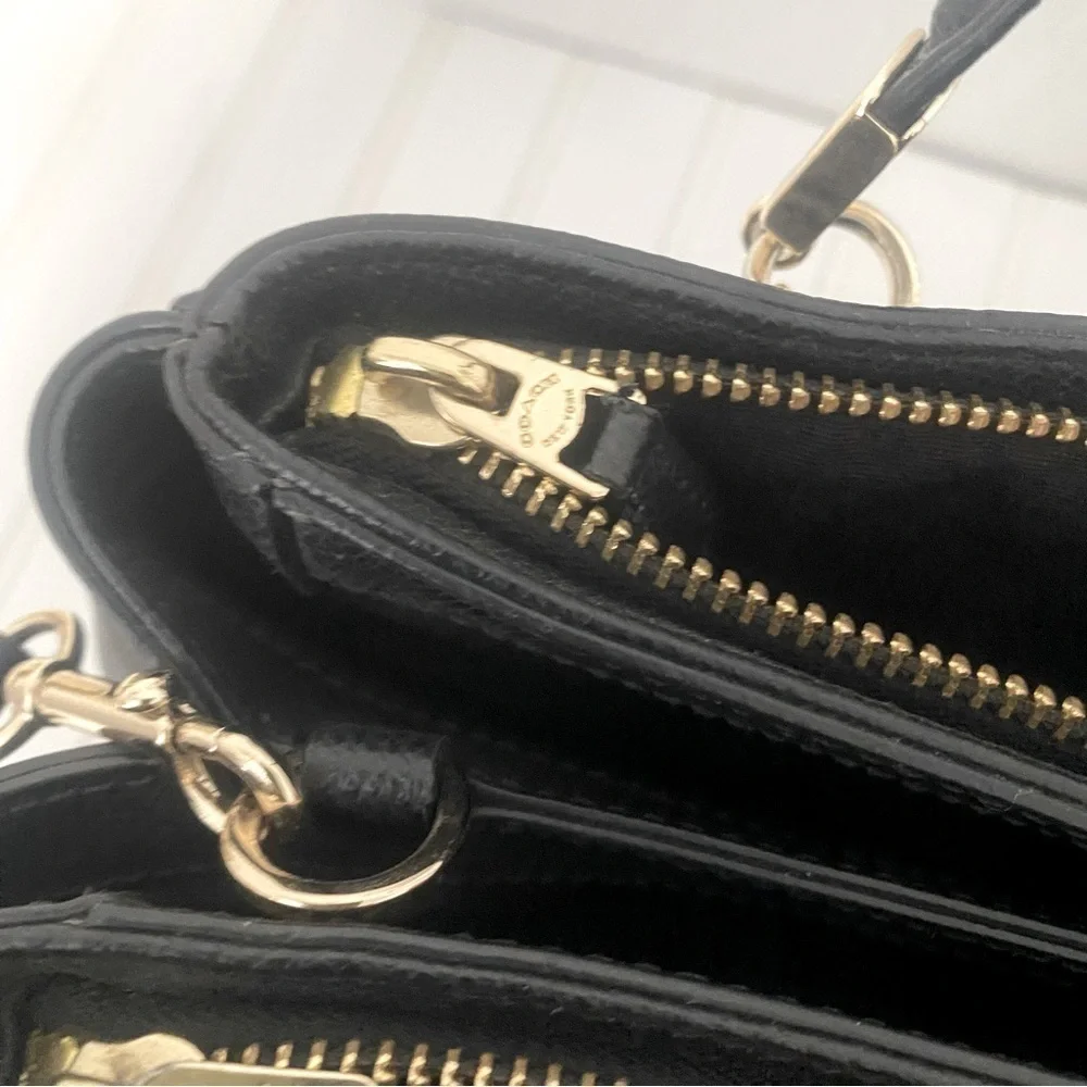 AUTHENTIC COACH CHRISTIE Carryall In Midnight Black Leather, Shoulder Tote Bag